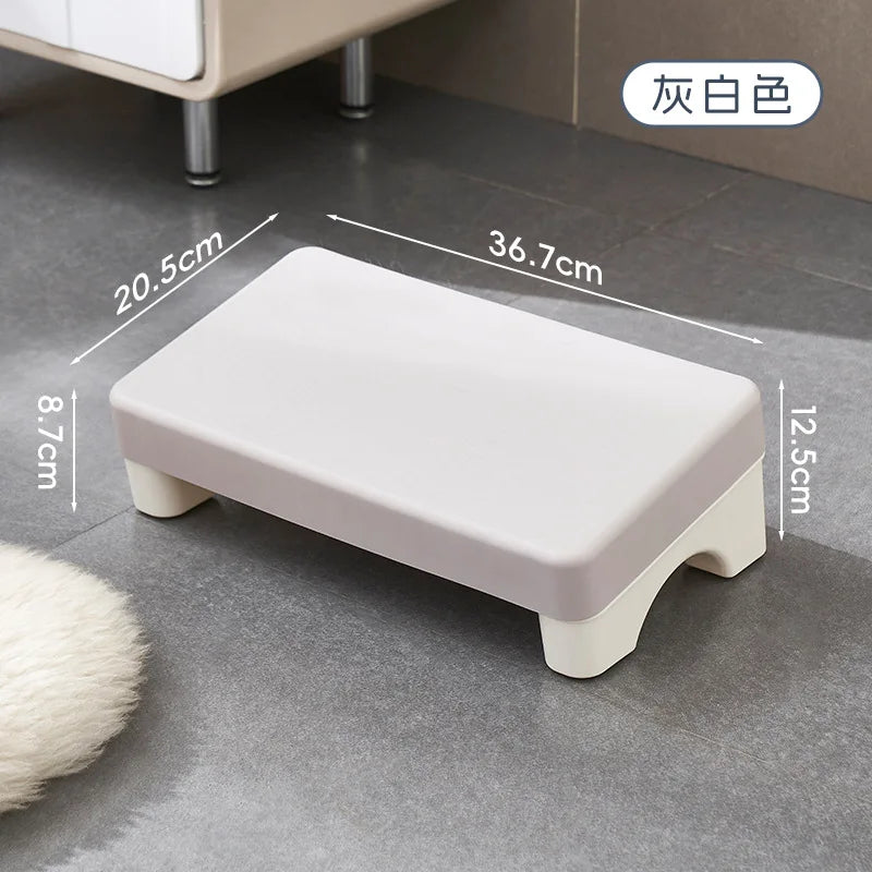 Ergonomic PP Footrest Under-Desk Foot Stool Cushioned Foot Rest for Office Home Sofa