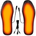 USB Heated Insoles for Shoes – Rechargeable Electric Shoe Warmers, Foot Heating Insoles for Winter Outdoor Sports (One Size)