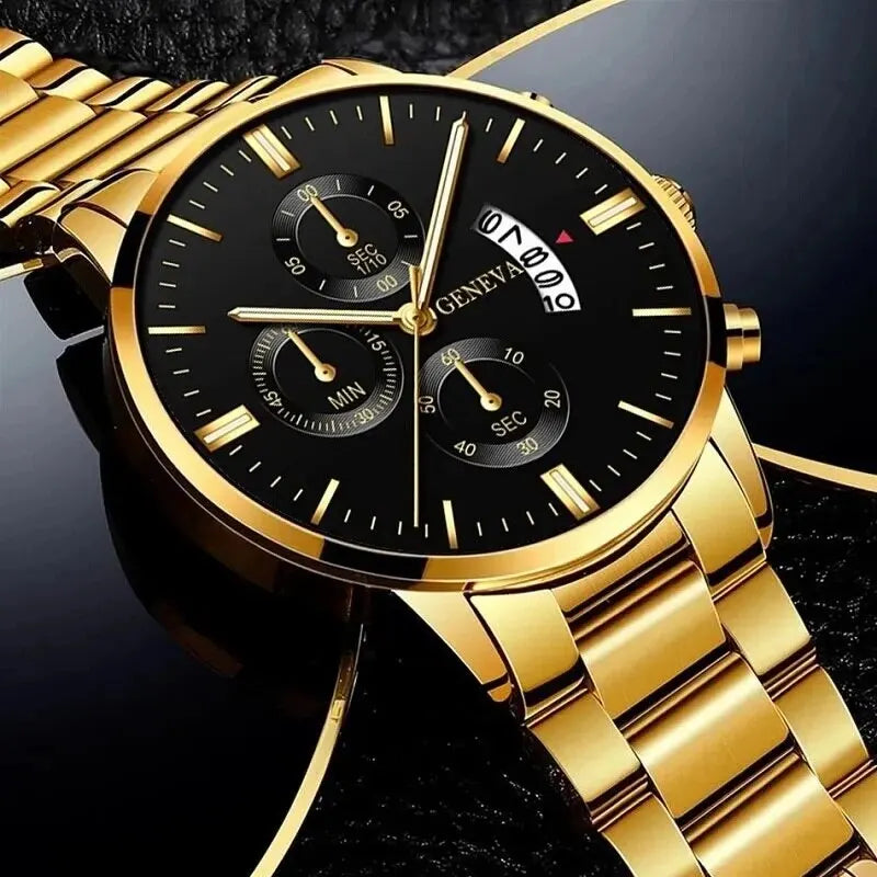 Women's Fashion Round Quartz Bracelet Watch - 41mm Numberless Dial, 220mm (8.66in) Band