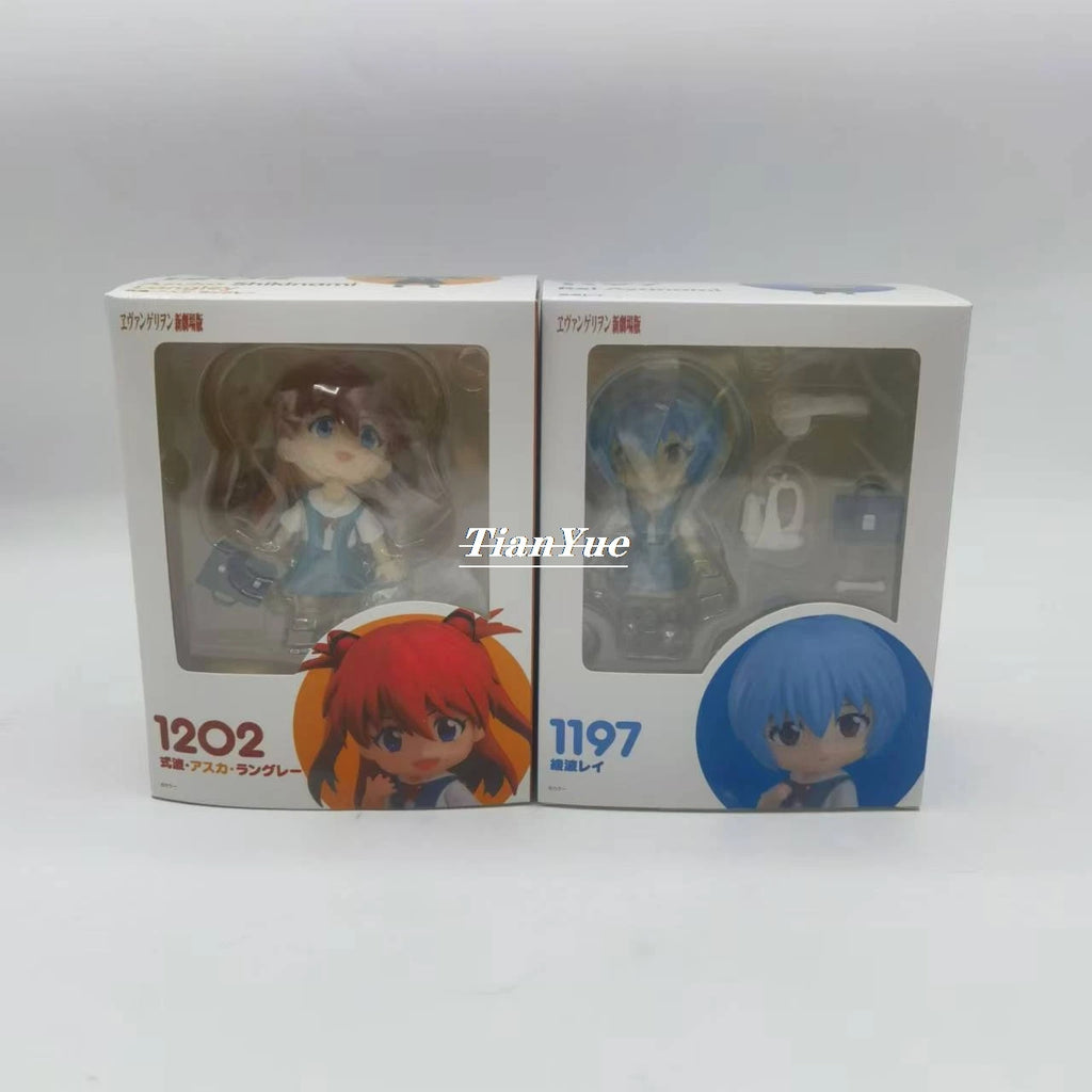 Articulated Anime Figure – Rei Ayanami & Asuka Langley Soryu, 10 cm (3.9 in) Collectible Gift