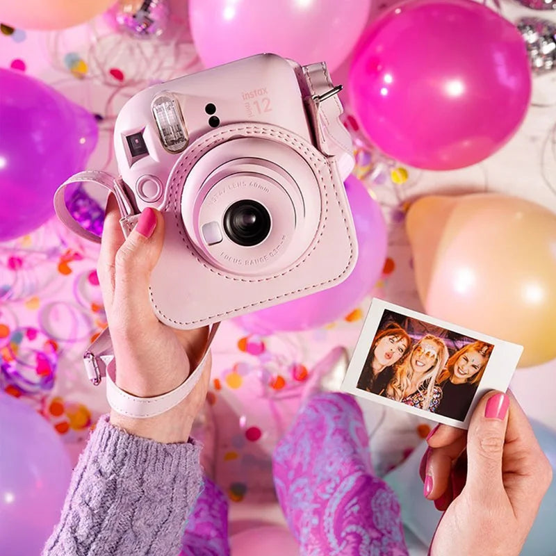 Instant Mini Film Camera with 20-Sheet Film, Shoulder Strap & Carry Bag - Instant Print Camera Gift Set