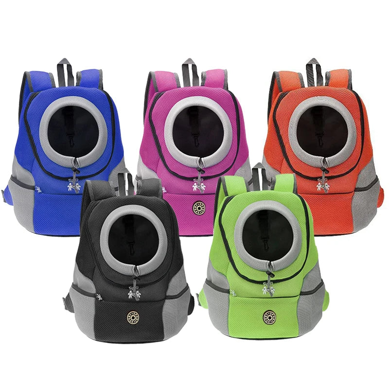 Double-Shoulder Pet Carrier Backpack for Small Dogs – Breathable Travel Dog Carrier, Fits Pets Up to 12 kg (26 lb)