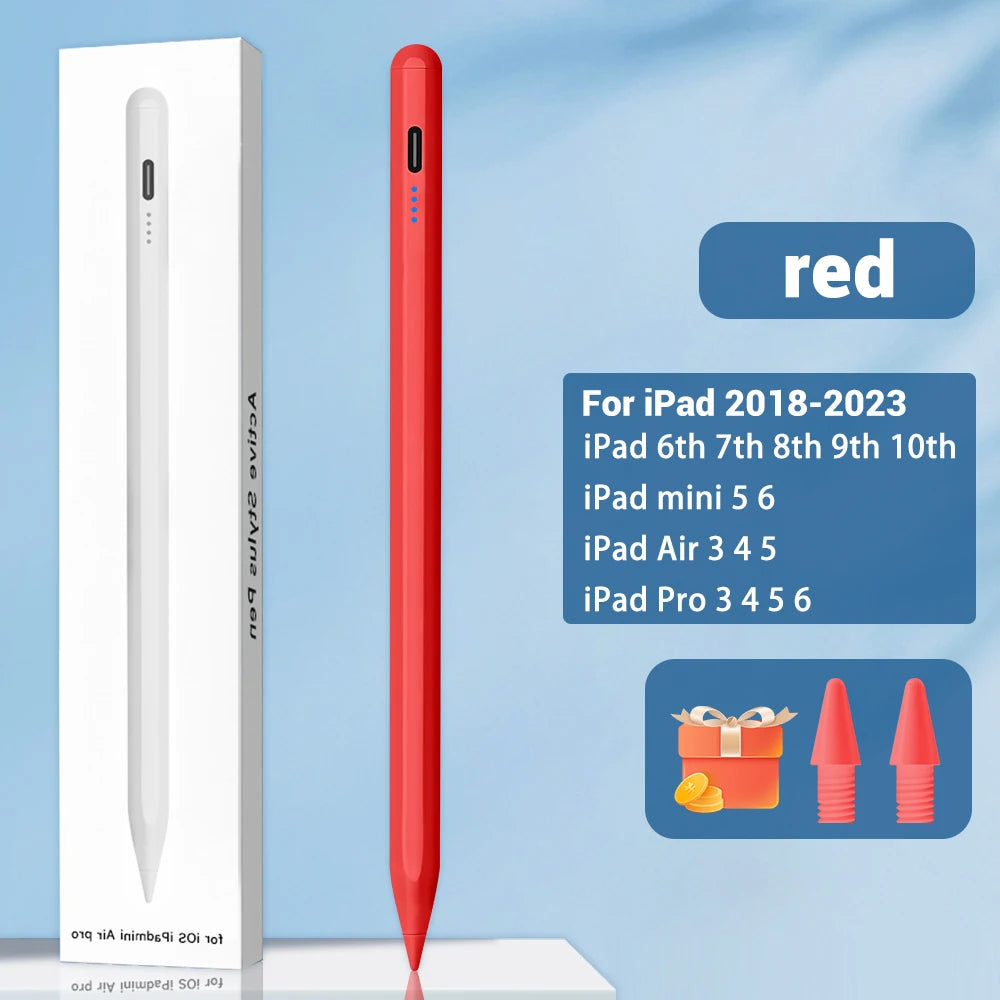 iPad Stylus Pen with Palm Rejection, Power Display & USB-C Fast Charging — Magnetic Attachment, No Bluetooth