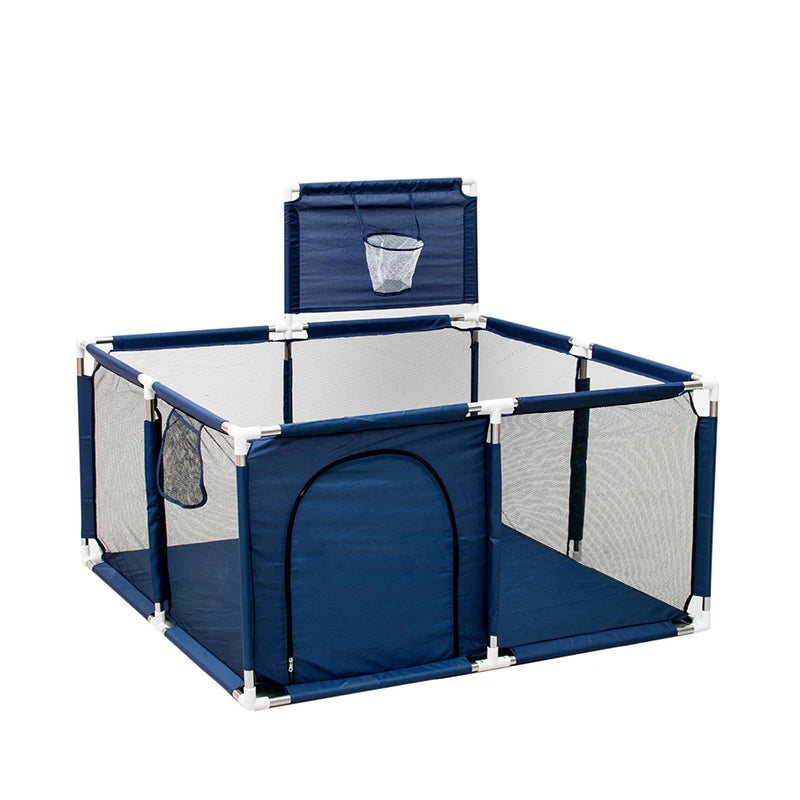 Large Baby Playpen Play Yard with Ball Pit Option & Safety Barrier — 107×235×129 cm (42×93×51 in) Portable Infant Toddler Playpen