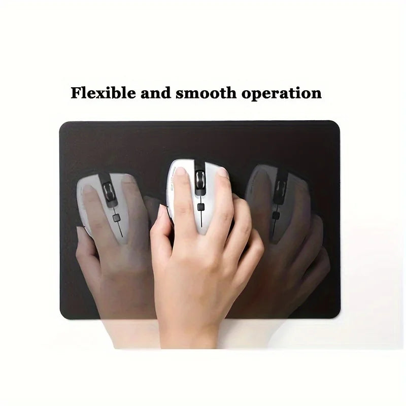 Black Cat Cartoon Mouse Pad - Anti-Slip Kawaii Rubber Desk Mat for Laptop & Keyboard