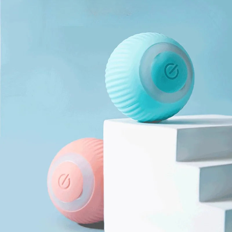 Interactive Smart Cat Ball Toy Automatic Rolling Electronic Indoor Pet Toy with USB-C Charger (1.7 in / 4.3 cm)