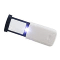 4x Foldable Pocket Magnifier Loupe with 3 LED Lights, Portable Illuminated Magnifying Glass for Jewelry, Reading & Crafts