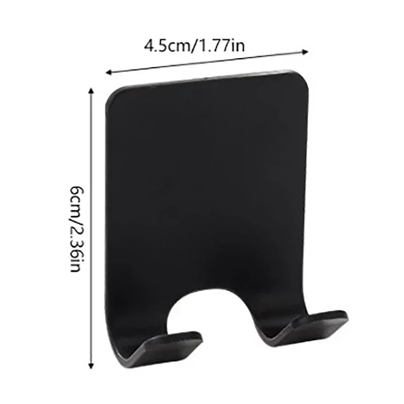 Punch-Free Wall Razor Holder — 1/2/4/6-Pack Adhesive Shaver Rack, Bathroom Organizer Hook