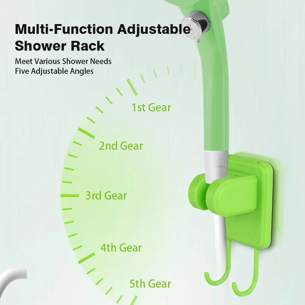 6000mAh Portable Camping Shower Pump with Full Screen Digital Display — RV Outdoor Shower Kit