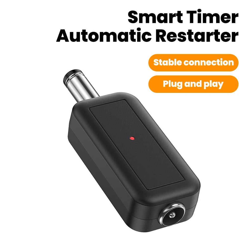 WiFi Auto Reboot DC Router Controller 24H Timer Power-Off Restart 5.5x2.1mm 5V-24V