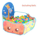 120 cm (47 in) Kids Playpen Ball Pit Tent with Basketball Hoop – Portable Indoor/Outdoor Children's Playhouse