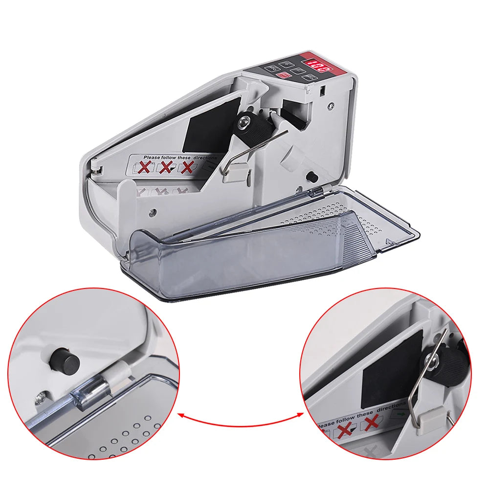 Portable Mini Money Counter – Battery-Operated Bill & Currency Counter with 3-Digit LED Display and Carrying Bag