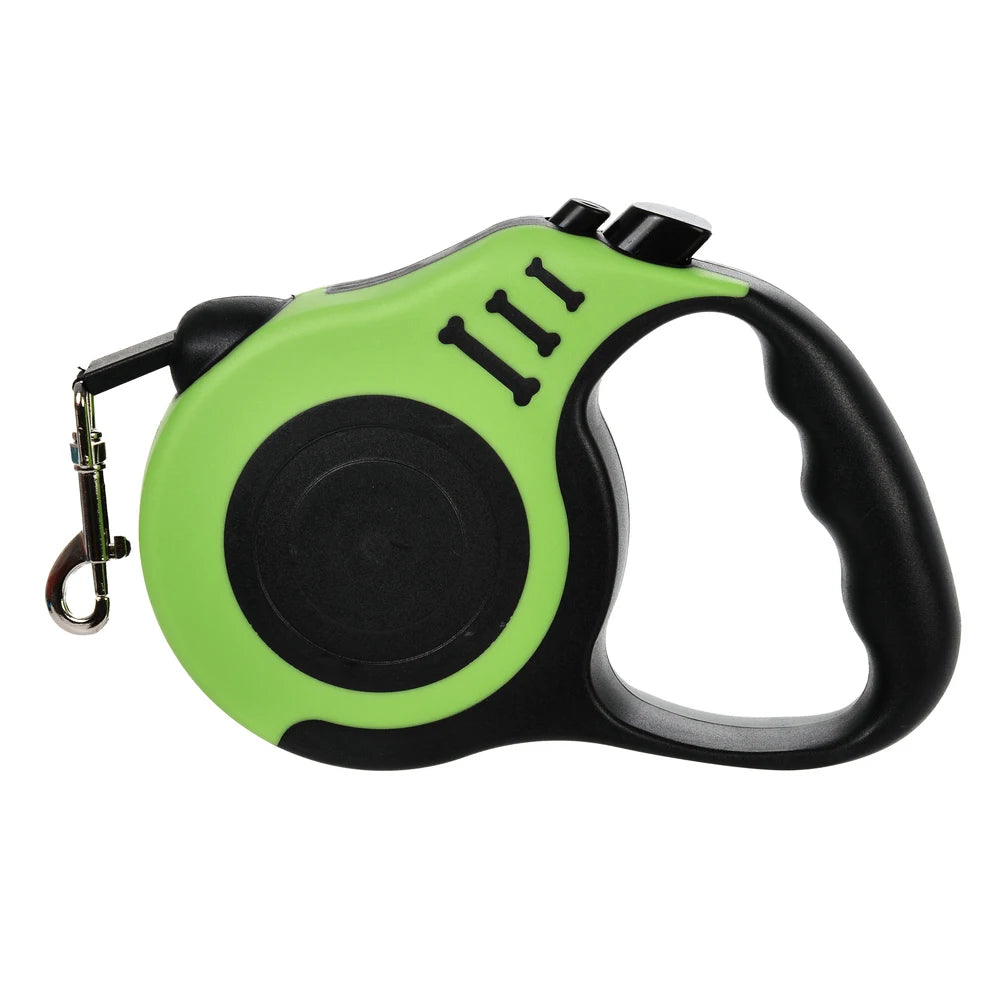 Retractable Nylon Dog Leash 3m/5m (9.8 ft/16.4 ft) Adjustable Lead for Small and Medium Dogs and Cats