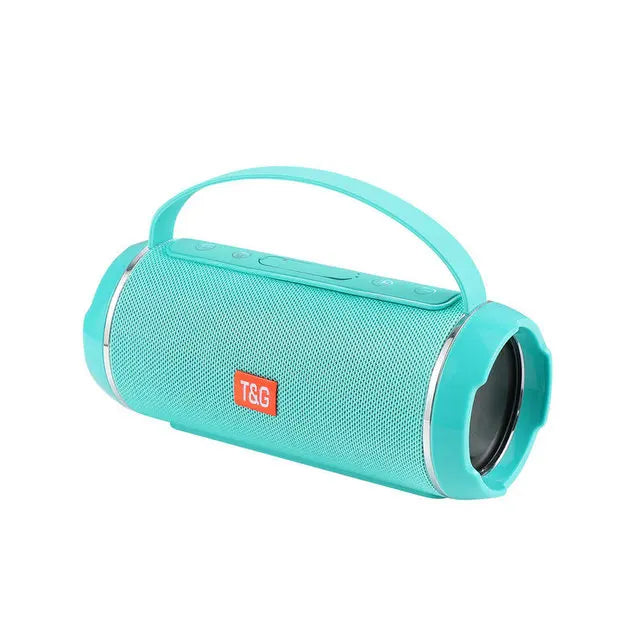 Portable Bluetooth Speaker with Subwoofer 2.1 — Waterproof FM Radio, TF/USB/AUX, Powerful Bass HiFi Sound