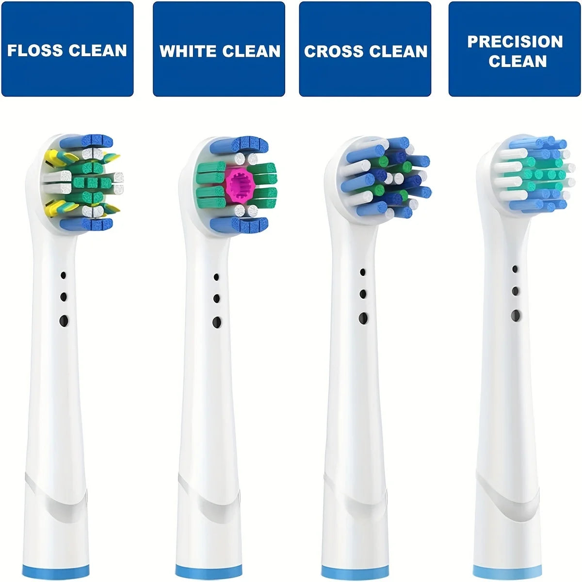 Replacement Electric Toothbrush Heads - 4/12/16 Pack Soft Bristle Brush Heads Compatible with Professional Electric Toothbrush Handles