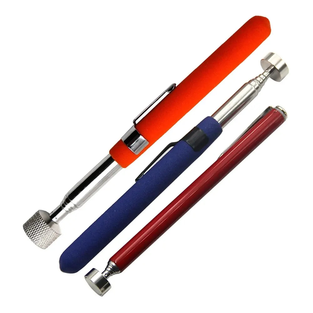 3-Pack Magnetic Retractable Pickup Tools - Telescopic Magnetic Pen Grabbers, 5/8/10 lb (2.3/3.6/4.5 kg), Extendable 5.3–28.7 in (135–730 mm)