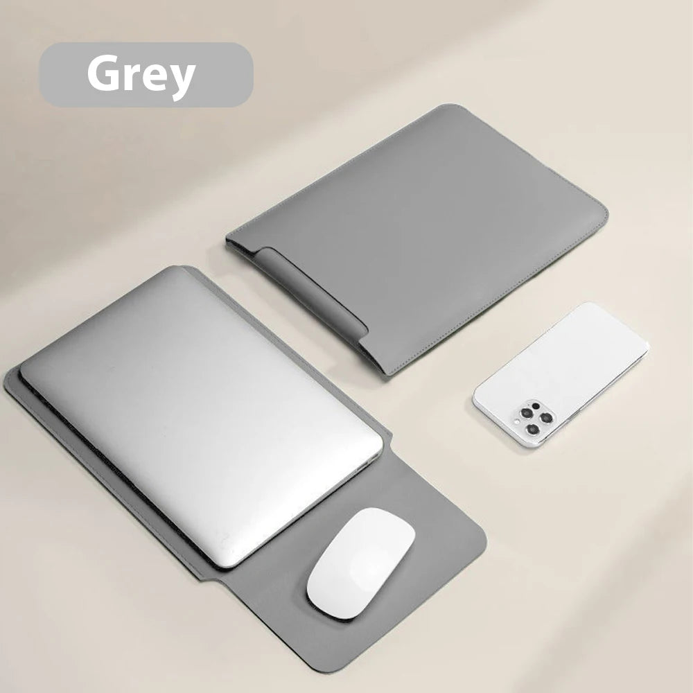 Waterproof PU Laptop Sleeve & Mouse Pad 11–16 Inch — Fits 12.9 Inch Tablet