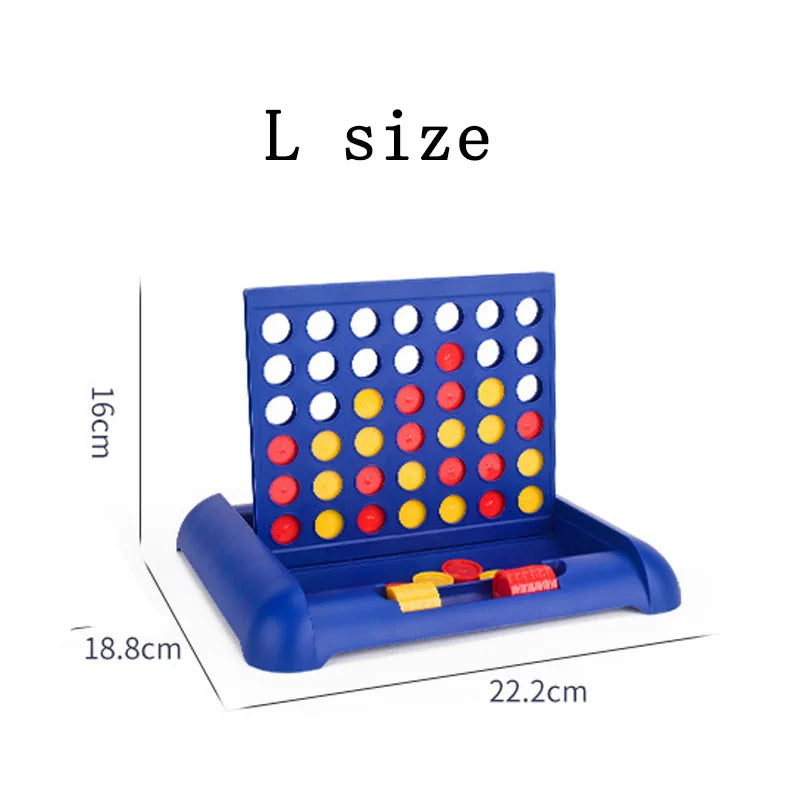 Foldable Connect 4 Travel Board Game – 4-in-a-Row Portable Family Strategy Toy for Kids