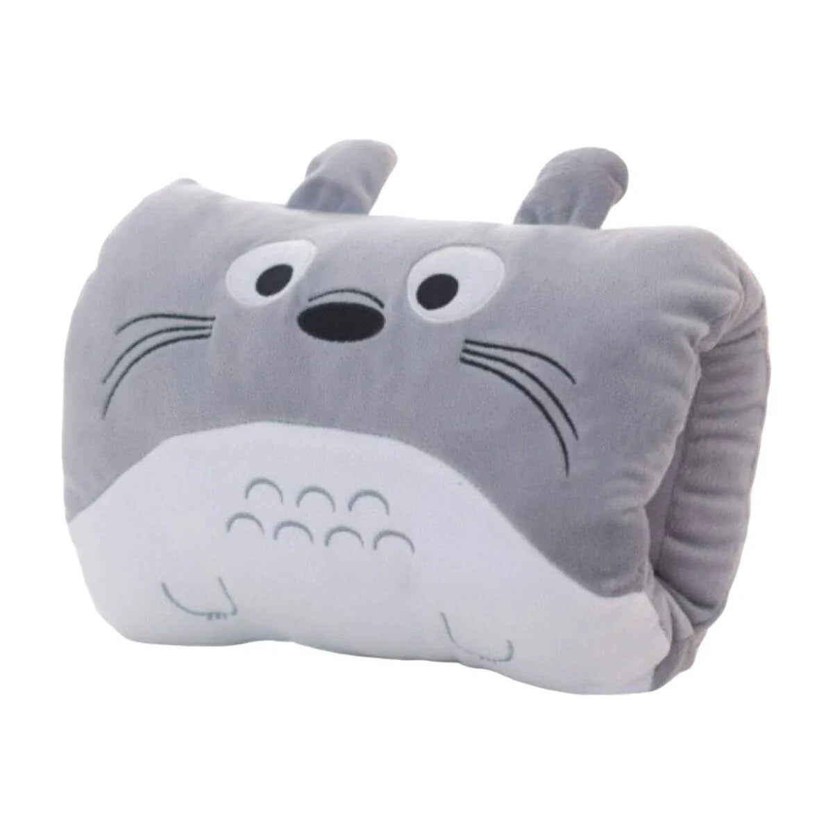 Pink Bear Plush Hand Warmer Pillow – Cartoon Nap Cushion with Hand Pockets for Kids & Adults