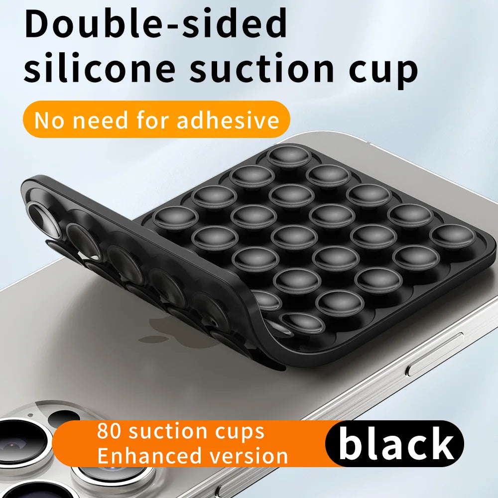 Double-Sided Silicone Suction Cup Phone Mount – Universal Anti-Slip Car Dashboard & Windshield Holder