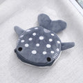 Cartoon Shark Plush Coin Purse Keyring, Zippered Coin Holder and Cable Organizer, Cute Small Gift