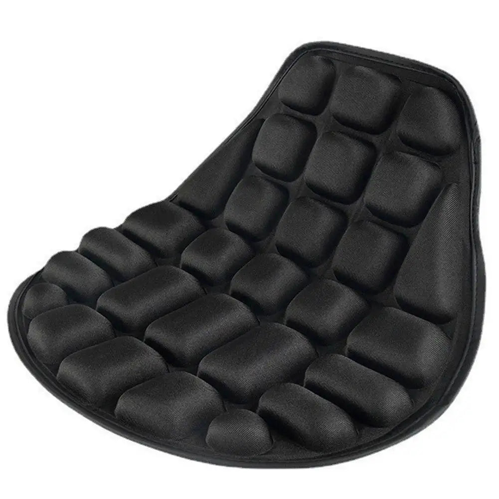 Motorcycle Seat Cushion - Black Foam Breathable Ergonomic Seat Cover for Motorcycles & Electric Bikes