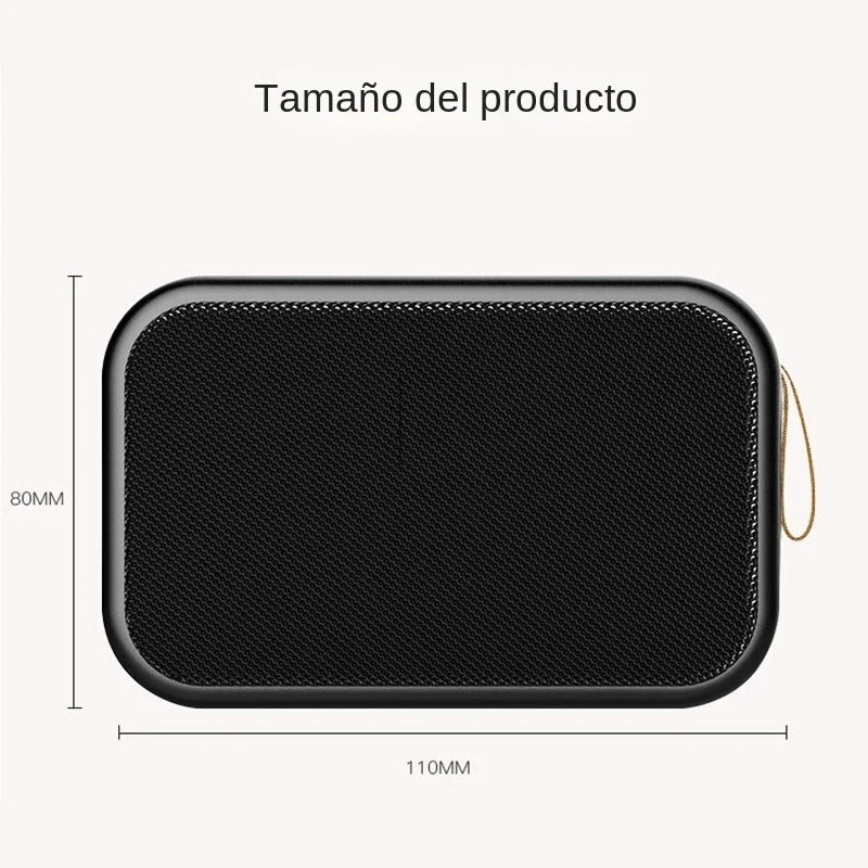 Portable Fabric Bluetooth Speaker Waterproof Rechargeable TF Card FM Radio 3W 4.65 x 3.07 x 1.54 in (118 x 78 x 39 mm)