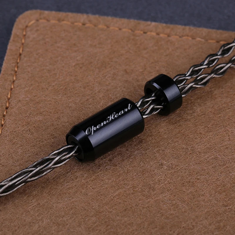 8-Core 1-to-2 Headphone Cable Silver-Plated Copper — 3.5 / 2.5 / 4.4mm Balanced to Dual 3.5mm, 2m / 3m