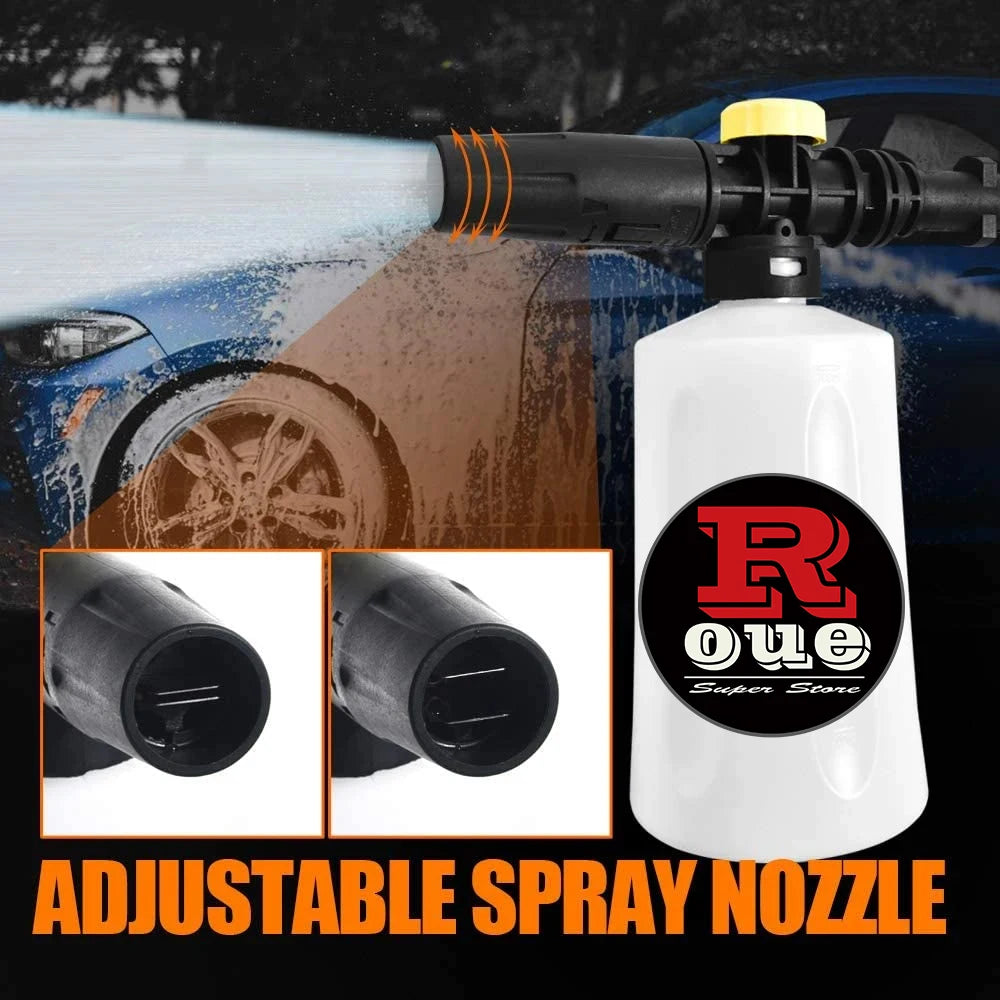 750 ml (25 fl oz) Snow Foam Lance Foam Cannon with Adjustable Sprayer Nozzle for Pressure Washers — Universal Fit