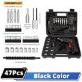 Cordless 47-in-1 Electric Screwdriver — 90° Rotating Head, Rechargeable with LED Light for Home & Office DIY Repairs