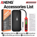 Handheld Methane & Combustible Gas Leak Detector — Portable Gas Concentration Meter with LCD, Audible Alarm & Vibration