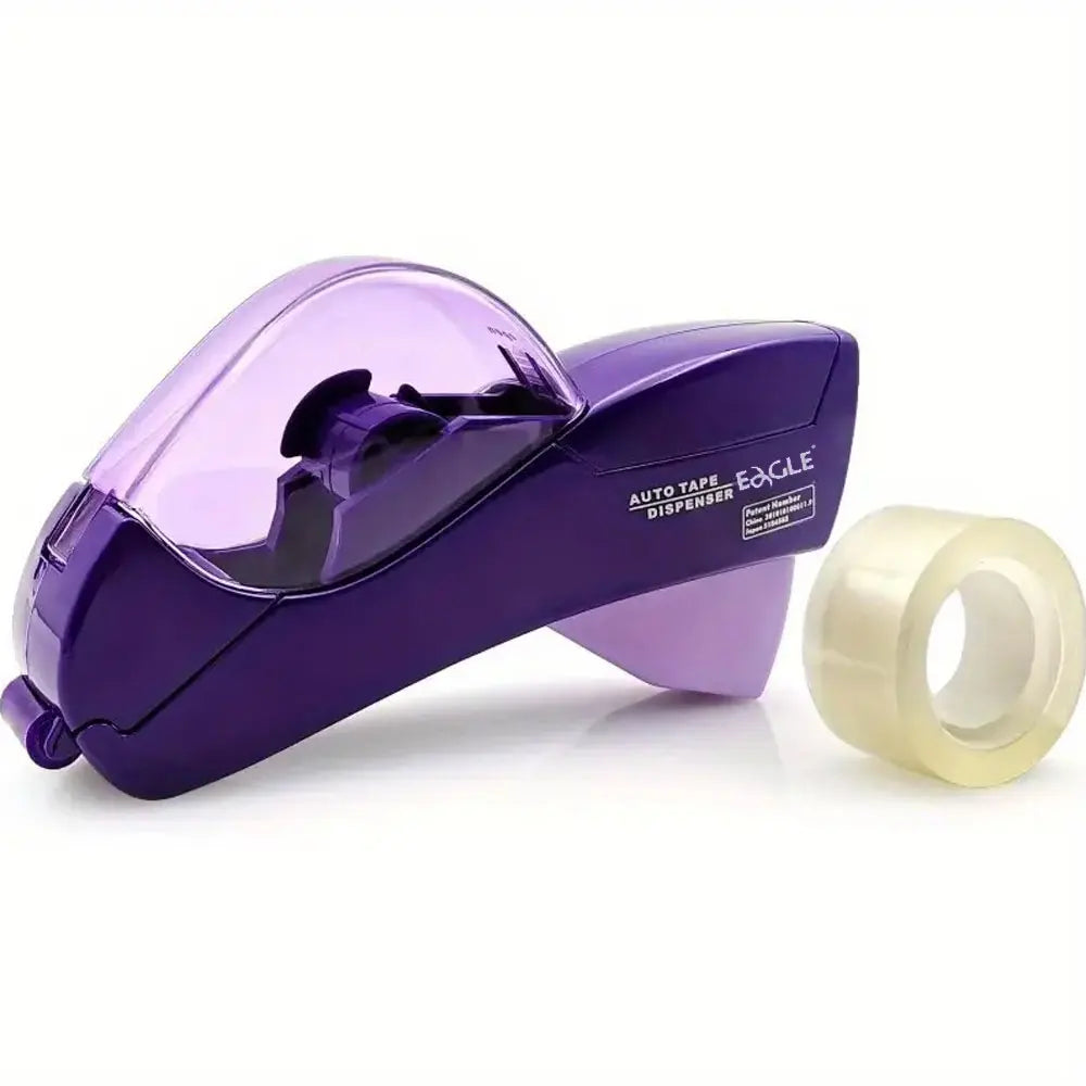 Automatic Single-Hand Tape Dispenser with 3/4 in (19 mm) Tape Roll for Gift Box Packaging