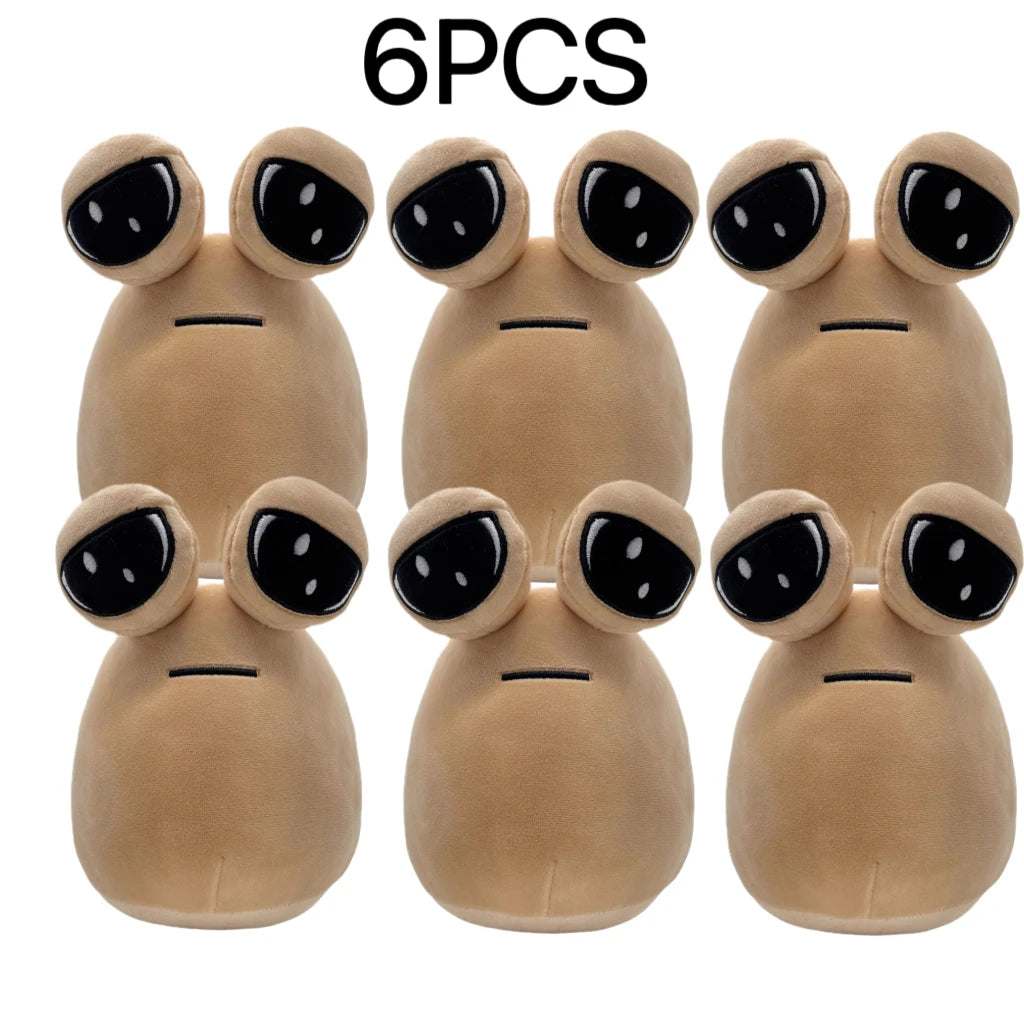 The Maw My Pet Alien Pou Kawaii Plush Toy 22 cm (8.7 in) - 1-6 Pack Kids Birthday & Christmas Gift