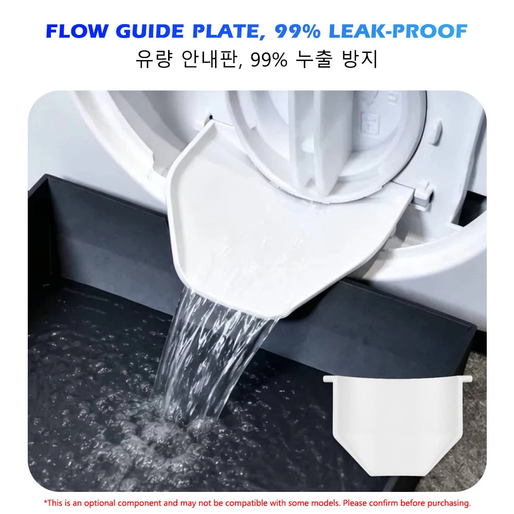 Washing Machine Drain Pan Front-Load Washer Water Catcher Tray Filter Cleaning Spill Protector