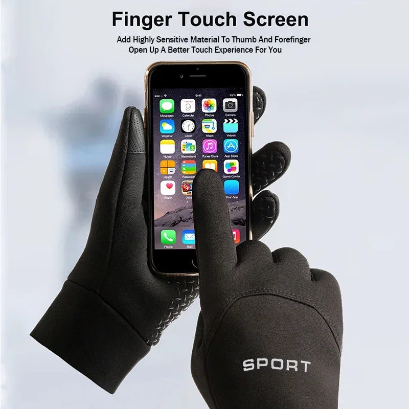 Winter Touchscreen Windproof Thermal Gloves for Men & Women – Cycling, Running, Hiking & Skiing