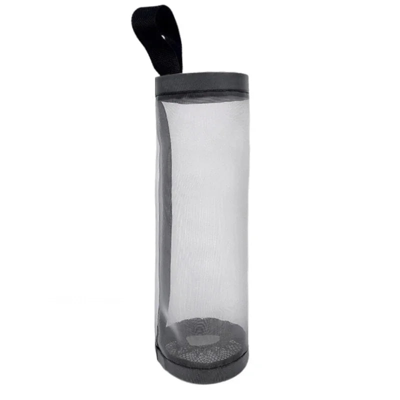 Wall-Mount Plastic Bag Holder Dispenser Hanging Kitchen Trash & Grocery Bag Organizer (1-5 Pack)