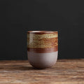 Vintage Ceramic Tea Cup 130 ml (4.4 fl oz) Japanese Stoneware Porcelain Mug for Kung Fu Tea, Sake & Coffee