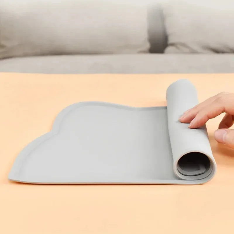 Silicone Pet Feeding Mat Non-Slip Waterproof Bowl Mat for Dogs & Cats Anti-Spill Placemat