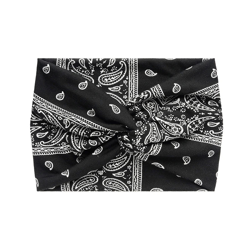 Extra Large Twisted Turban Headband for Women Wide Boho Yoga Workout Hair Band