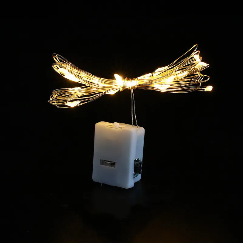 1/5/10-Pack Warm White LED Fairy String Lights - Button Battery Garland for Home, Bedroom, Garden, Wedding & Christmas