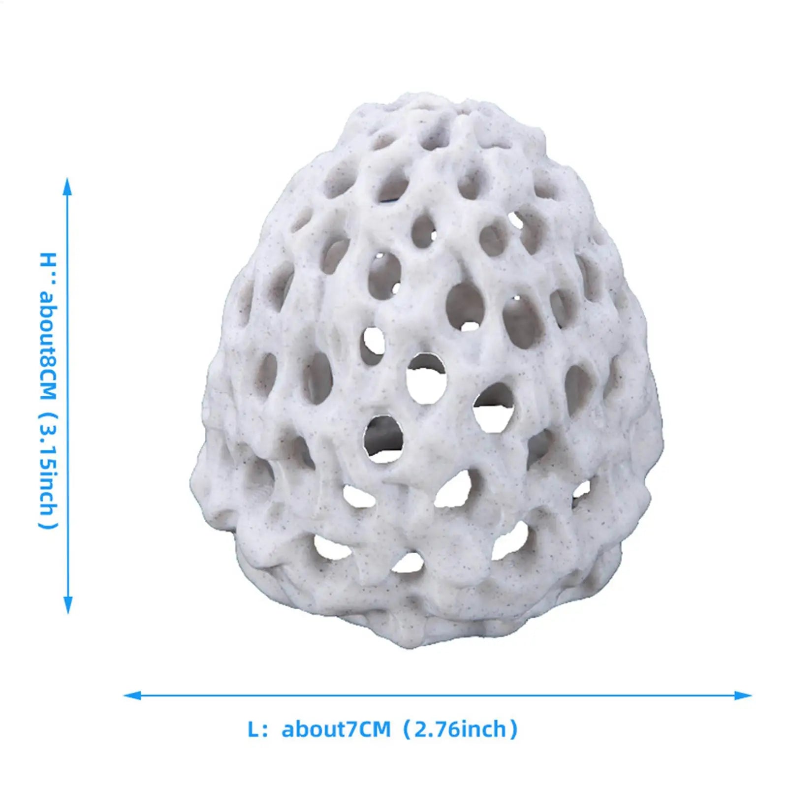 Porous Mini Shrimp Cave Aquarium Hideout – Betta & Small Fish Shelter, 2.76 x 3.15 in (7 x 8 cm)