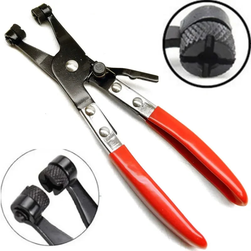 Long Reach Hose Clamp Pliers - Wire Spring Remover for Car Fuel, Oil and Coolant Hoses