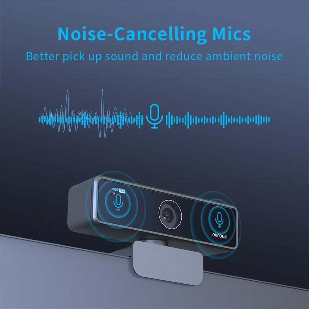 1080P FHD 60FPS Webcam with Microphone & Privacy Cover — 90° Wide-Angle USB Plug-and-Play for PC, Mac & Laptop