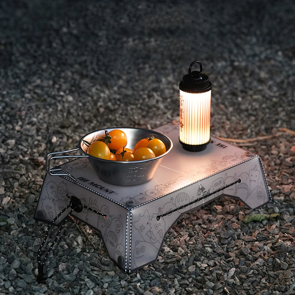 Portable PP Folding Camping Table & Tray - Ultralight Foldable Picnic Tray, Heavy-Duty Outdoor Travel Table