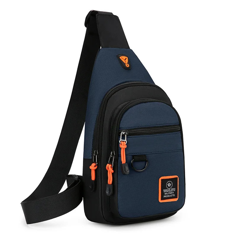 Men's Waterproof Outdoor Crossbody Chest Bag for Hiking, Biking & Travel