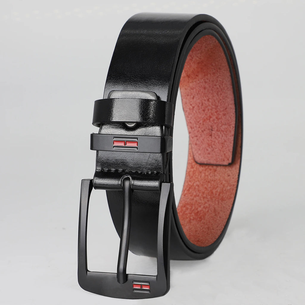 Men's PU Leather Belt with Metal Buckle 1.5 in (3.8 cm) Casual & Business Jeans Belt