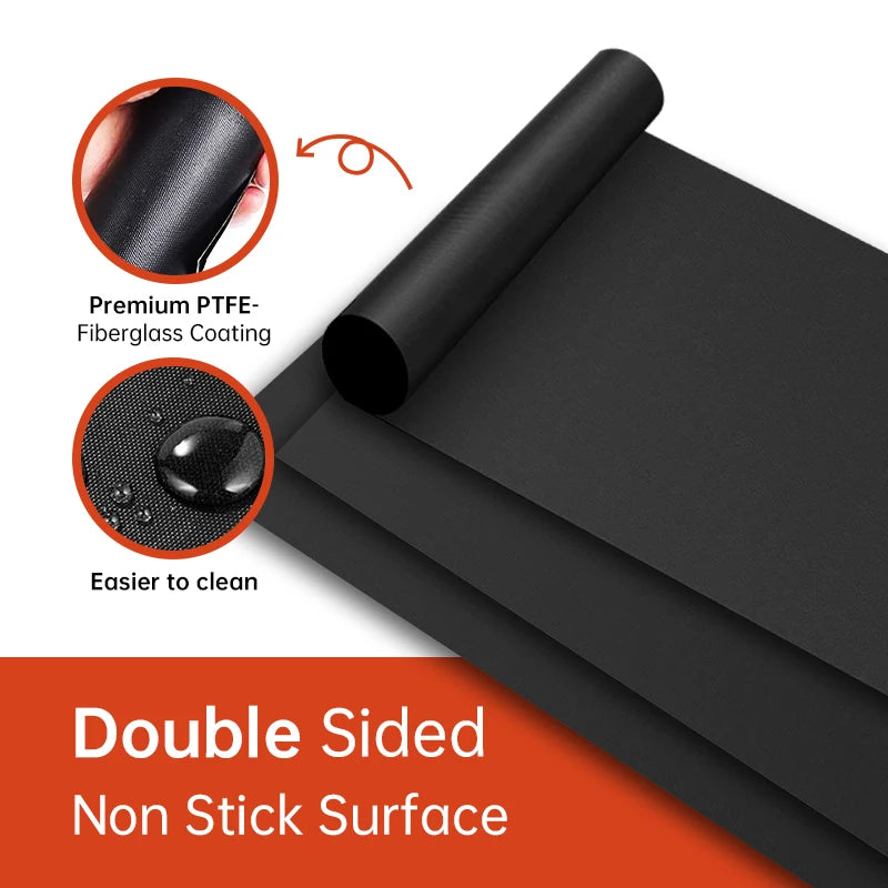 Reusable Non-Stick PTFE Grill & Oven Liner Mat — Heat-Resistant Baking & BBQ Mat