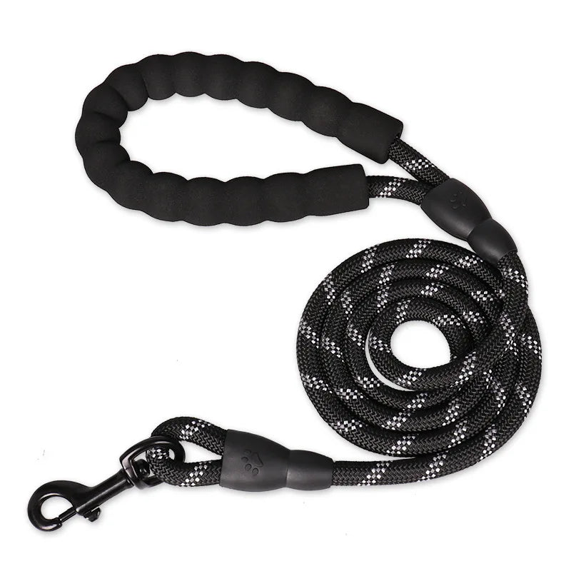 Reinforced Nylon Dog Leash with Padded Handle - Strong Leash for Small, Medium & Large Dogs (120/150/200/300 cm | 4/5/6.6/9.8 ft)