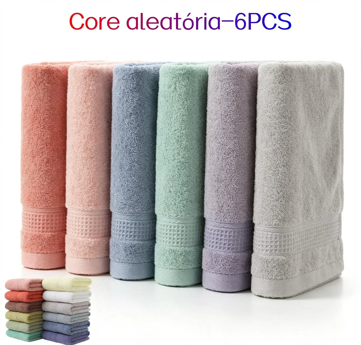100% Cotton White Hand Towels 35 x 70 cm (13.8 x 27.6 in) Thick Terry Bath Towels for Gym Travel Sport