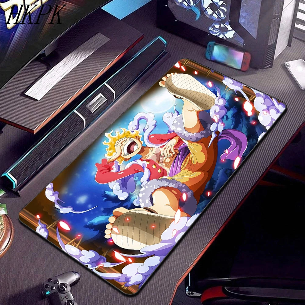 One Piece Gear 5 Anime XXL Desk Mat - Extended Gaming Mouse Pad for Keyboard & Mouse, Waterproof Non-Slip